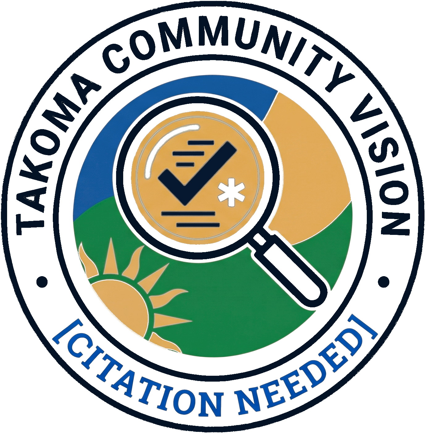 Takoma Community Vision Citation Needed Sticker